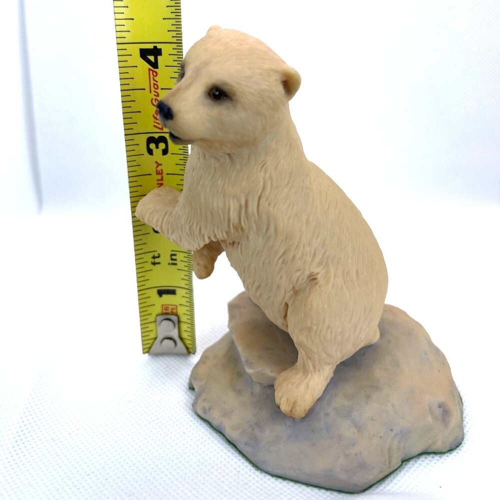 Vintage Hand Painted White Baby Polar Bear Cub Aynsley Mastercraft UK England - Picture 8 of 10